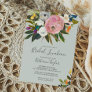 Painted Floral Bridal Luncheon Invitation