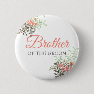 Painted Floral Button