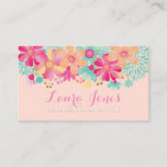 Painted Floral Editor Publishing Director Manager Appointment Card