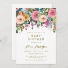 Painted Floral Garden Baby Shower Invite