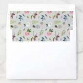 Painted Floral Pattern Envelope Liner (In Envelope)