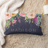 Painted Floral Personalized Girls Cushion (Blanket)