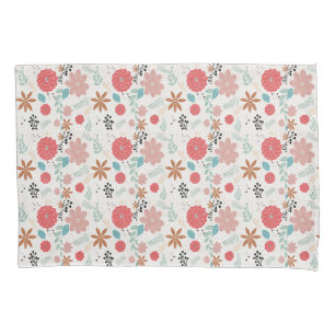 Painted Floral Pillow Case