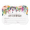 Painted Floral Salon Gift Certificate Template