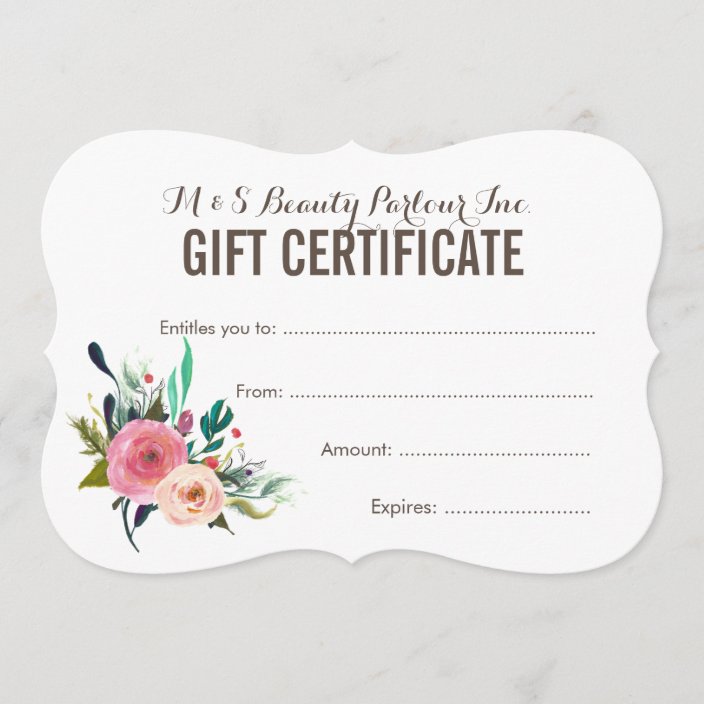 Store Gift Certificate Template from rlv.zcache.com