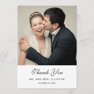 Painted Floral Striped Pattern | Thank You Card