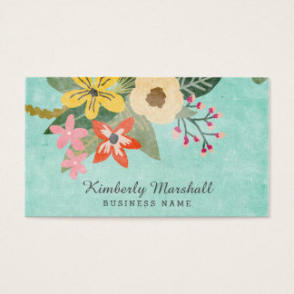 Painted Florals Business Card