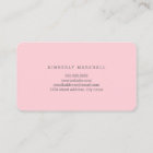 Painted Florals Business Card / Pink & Gray