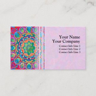 Painted Flower Business Card Template