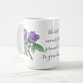 Painted Flowers  For 1st Time Grandma Coffee Mug by PicturesByDesign at Zazzle
