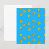 painted flowers on blue (Front/Back)