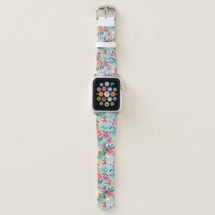 Painted Flowers Pattern Apple Watch Band