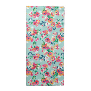 Painted Flowers Pattern Cloth Napkin