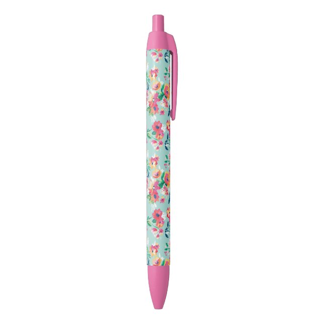 Painted Flowers Pattern Pen (Bottom (Vertical))