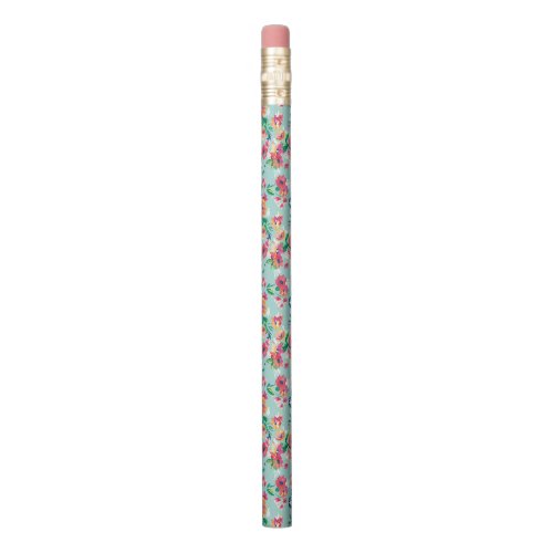 Painted Flowers Pattern Pencil