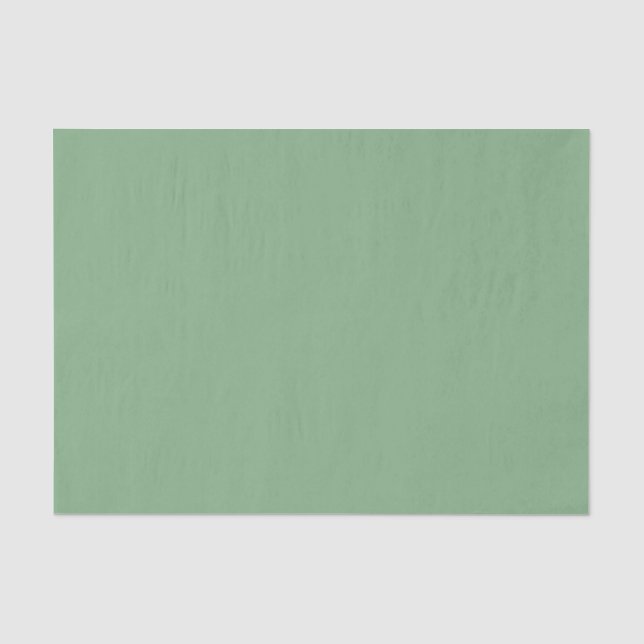 Painted Flowers plain green Tissue Paper 20x30" (Front)