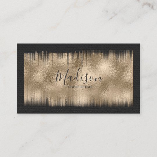 Painted Foil Bronze ID522 Business Card | Zazzle.com