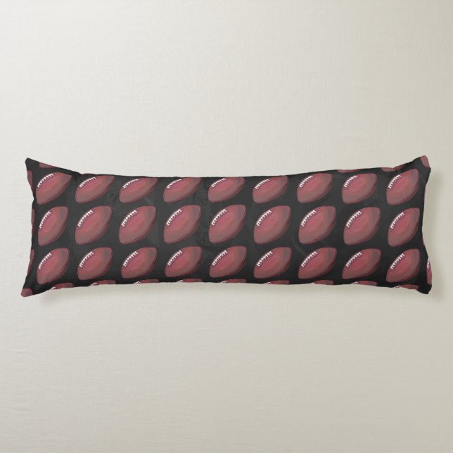 Painted Football Pattern Body Pillow (Front)