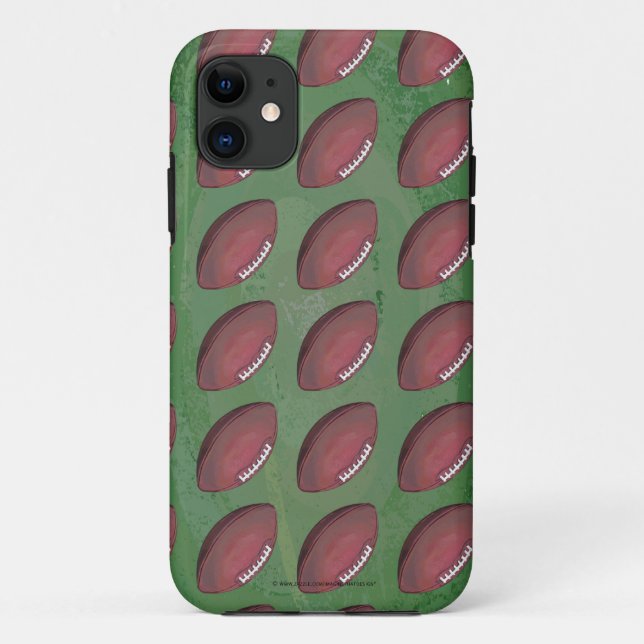 Painted Football Pattern Case-Mate iPhone Case (Back)