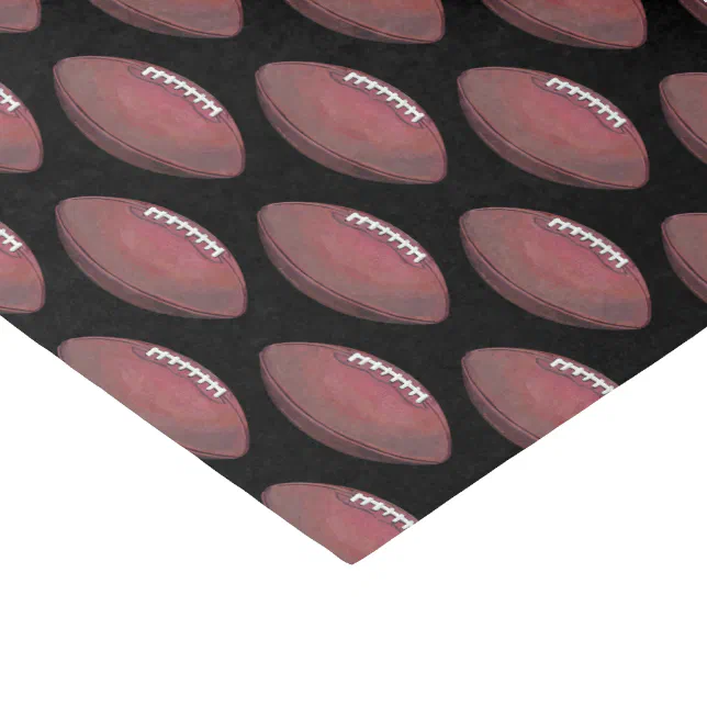 Painted Football Pattern Tissue Paper Zazzle