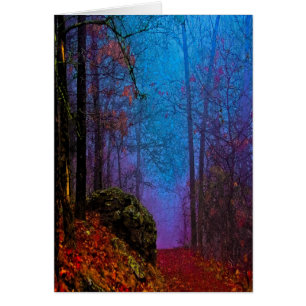 Painted Forest Autumn Purple Fog Cards