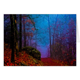 Painted Forest Autumn Purple Fog Cards