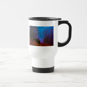Painted Forest Autumn Purple Fog Travel Mug