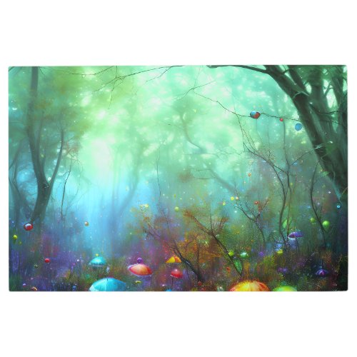 Painted Forest Colorful Wall Art Print