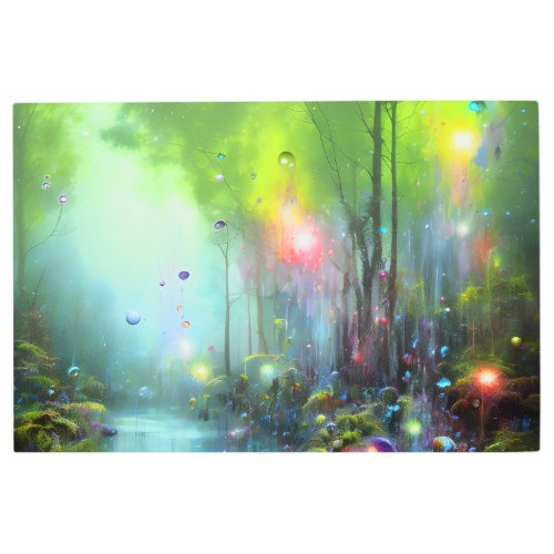 Painted Forest Colorful Wall Art Print