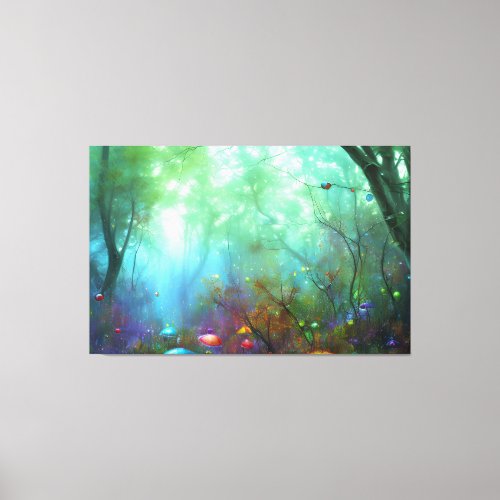 Painted Forest Colorful Wall Art Print