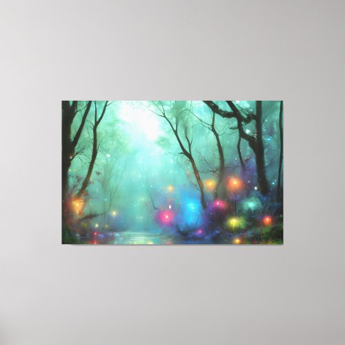 Painted Forest Colorful Wall Art Print