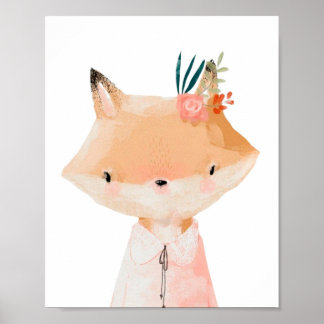 Painted Fox. Poster