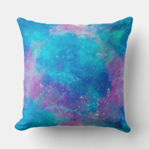 Painted Galaxy Series Design 3 Throw Pillow