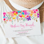 Painted garden wildflowers mother's day brunch invitation