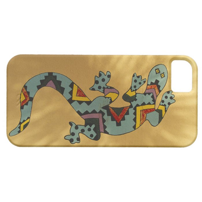 Painted gecko lizard on wall, Tucson, Arizona, iPhone 5 Covers