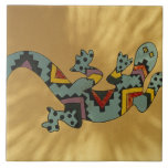 Painted Gecko Lizard On Wall, Tucson, Arizona, Tile at Zazzle