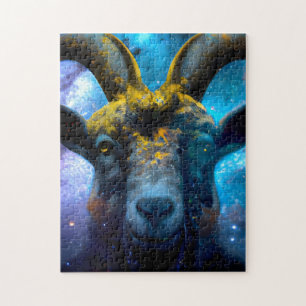 Painted Goat Jigsaw Puzzle