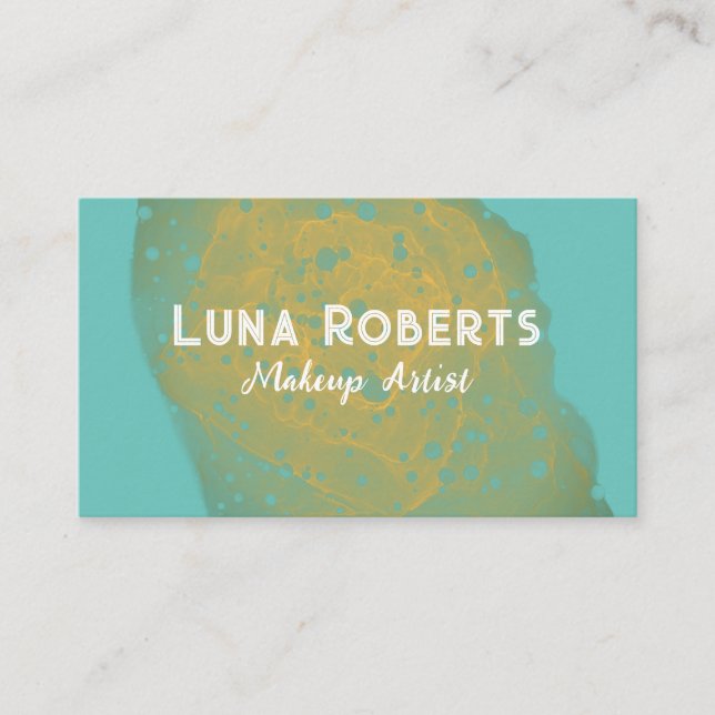 Painted Gold Business Card (Front)
