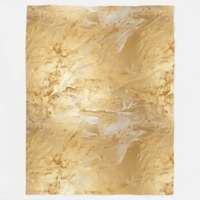Painted Gold Fleece Blanket (Front)