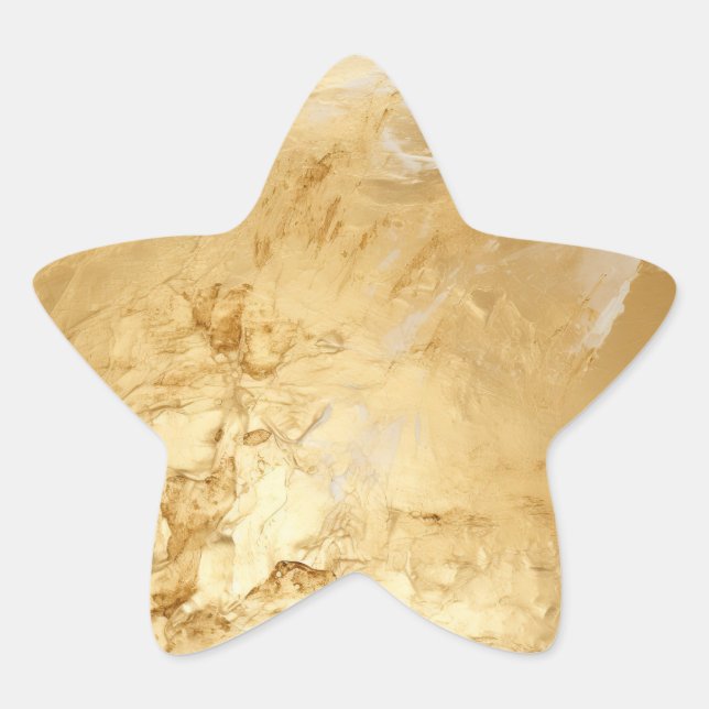 Painted Gold Star Sticker (Front)