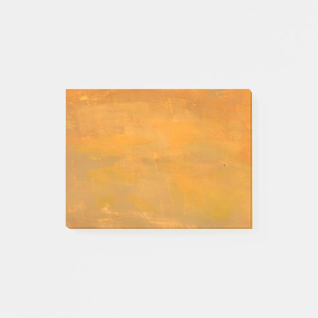 Painted Golden Grunge Abstract Post-it Notes (Front)