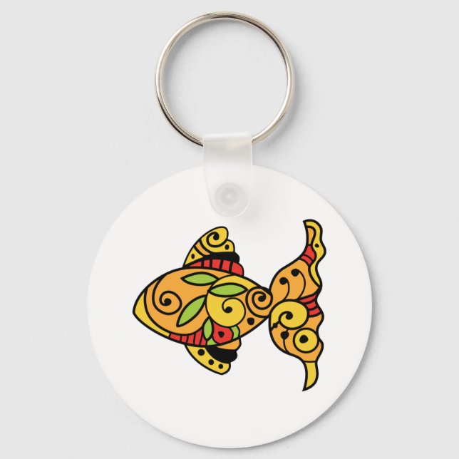 PAINTED GOLDFISH KEYCHAIN (Front)
