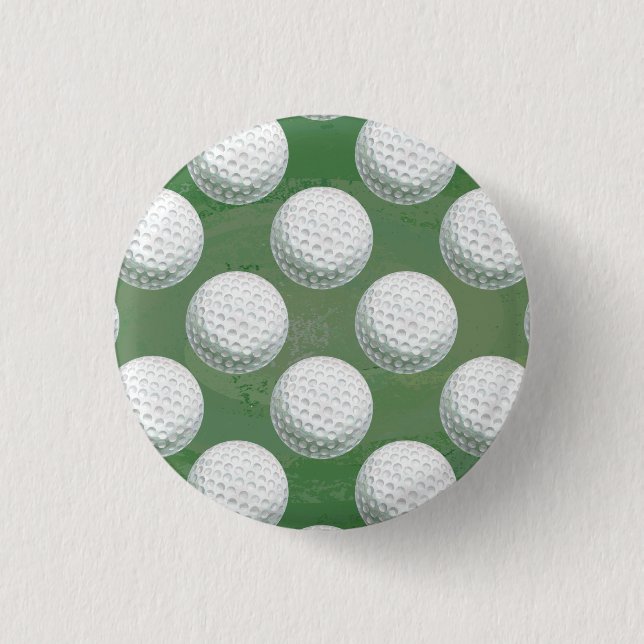 Painted Golf Ball Pattern Button (Front)