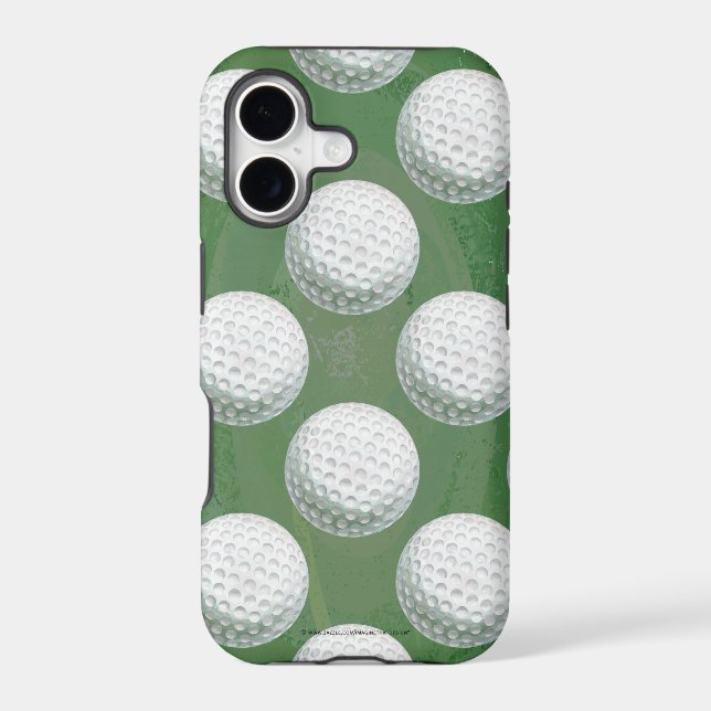 Painted Golf Ball Pattern Iphone Case (Back)