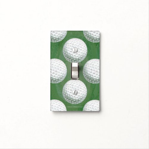 Painted Golf Ball Pattern Light Switch Cover