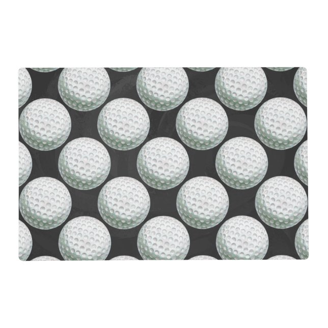 Painted Golf Ball Pattern Placemat (Front)