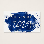 Painted Grad | Blue Splatter Announcement (Front)
