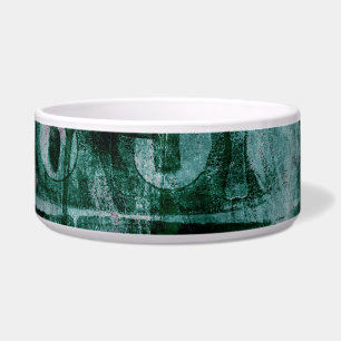 Painted Graffiti Grunge   Moody Plum Purple Green Bowl