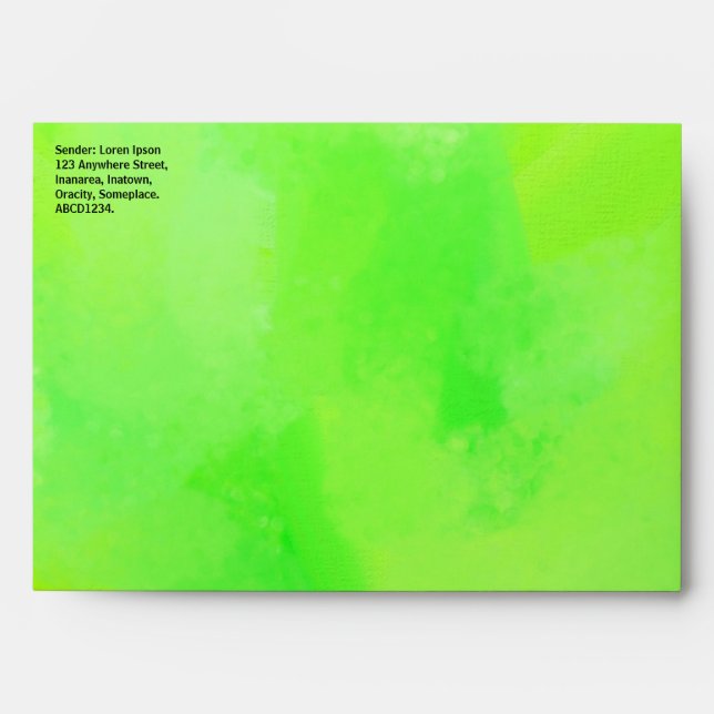 Painted Green 02 Envelope (Front)