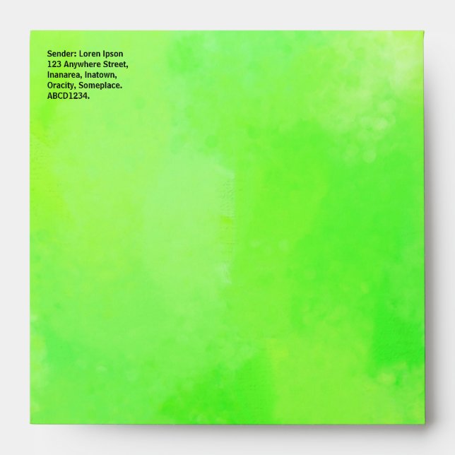 Painted Green 02 Envelope (Front)